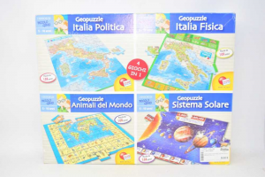 Geopuzzle 4 Fantasie Lisciani Games Made In Italy
