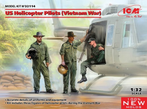 1/32 US Helicopter Pilots (Vietnam War) (100% new molds)