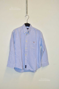 Shirt Boy Gant 7-8 Years Light Blue Cotton