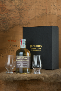 GIFT BOX McHenry Barrel Aged GIN + 2 bicchieri Glencairn 