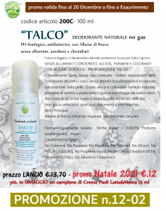 Deodorante naturale Talco 100 ml