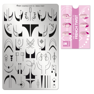 STAMPING PLATE 113 FRENCH TWIST