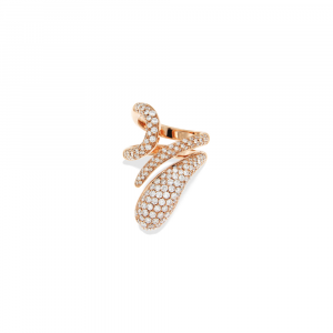Elika Ring in rose gold and diamonds