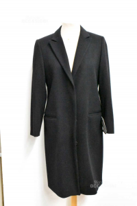 Cappotto Donna Victor Victoria 100% Lana Tg.42 Made In Italy
