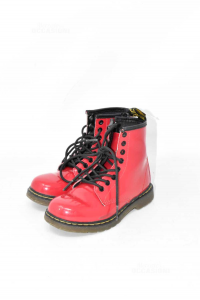Ankle Boots Baby Girl Dr.martens Air Wair N° 28 Verice Red