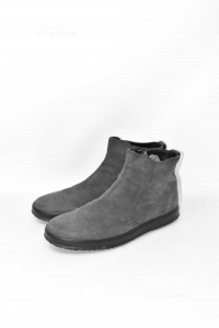 Ankle Boots Hogan Woman Grey Size.7 (number 39 Italian)