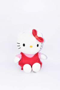 Stuffed Animal Hello Kitty With Dress Fuchsia 27 Cm