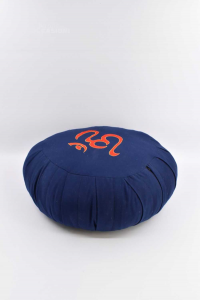 Cushion Blue From Meditation Diameter 44 Cm