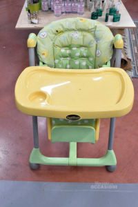 High Chair Before Pappa Peg Perego Green Yellow