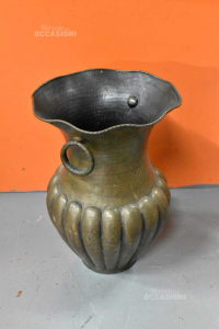 Copper Amphora Height 45 Cm
