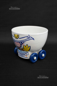 Ceramic Mug With 2 Wheels