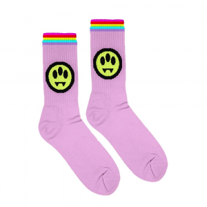 BARROW Calze Socks Logo Pink 