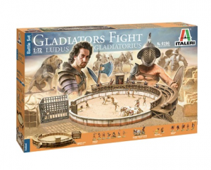 1/72 Battle Set: Gladiators Fight Ludus Gladiatorius with Arena