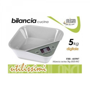 Gicos Bilancia Da Cucina 5 Kg ABS Plastic Precision Moderna Colore Bianco Digitale