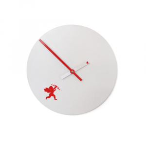 Cupido wall clock round in matte painted steel diameter 25 cm