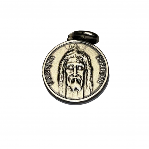 Face of the Holy Shroud with IHS , made of 925 Silver