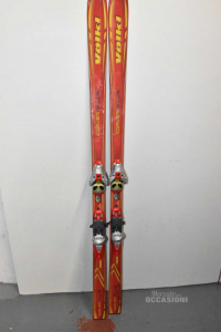 Ski Volki Red 184 Cm Carver Plus 2 With Bindings Salomon