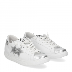2Star sneaker low bianco argento