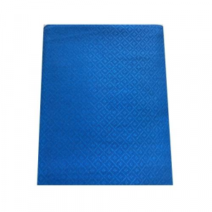 Telo Arredo Copritutto foulard jacquard in raso Blu