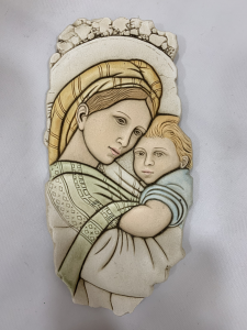 Icona con Maternità Shan in ceramica da parete cod B087.0