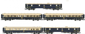 Kit 5 Vagoni Orient Express - CIWL Ostende Wien Scala N