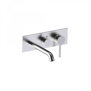 Pepe XL 316 stainless steel Frattini two-outlet wall-mounted bathtub mixer