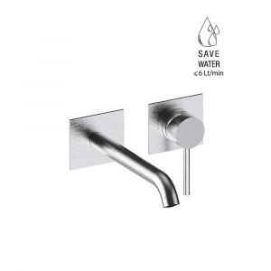Single-lever wall-mounted mixer, spout L.188 mm. Pepper XL 316 stainless steel Frattini