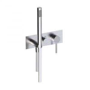 Two-outlet shower mixer with hand shower Pepe XL 316 stainless steel Frattini