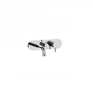 Wall-mounted bathtub mixer with spout L.230 mm Pepe XL Frattini