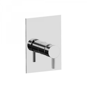 Single-lever 1-way shower mixer with rectangular plate Pepe XL Frattini