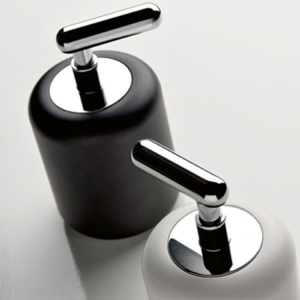 Black standing soap dispenser Goccia Gessi