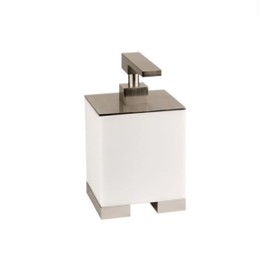 White standing soap dispenser Rettangolo Gessi