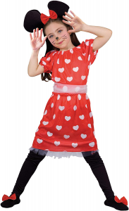Fiori Paolo Costume Minnie Pretty Mouse Bambina 5-7 Anni 