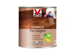 Vernice Per Legno - Toni Legno - Aspetto Satinato Cioccolato 0,5 Lt.