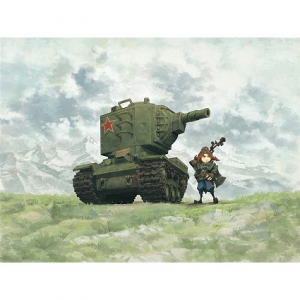 MENG WORLD WAR TOONS: Soviet Heavy Tank KV-2 (cartoon model)