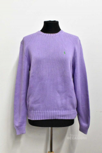 Sweater Man Ralph Lauren Size M Color Lilac