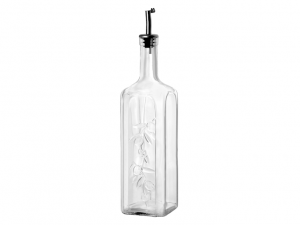 Bottiglia olio vetro trasparente 1 litro