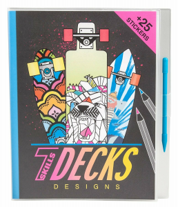 Depesche Sketchbook  7skils disegna il tuo sketeboard con trasferelli