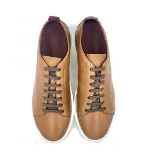 S.Margherita men's shoes Sneakers in brown deer leather BV Milano