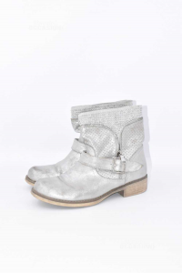 Ankle Boots Silver Size 38