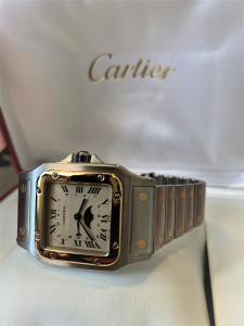Orologio secondo polso Cartier Santos Galbee 