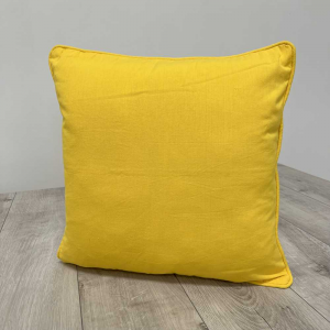 Federa cuscino 50 x 50 tinta unita giallo limone