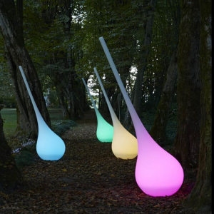 Gartenvase mit Led RGB Licht Ampoule XL Myyour