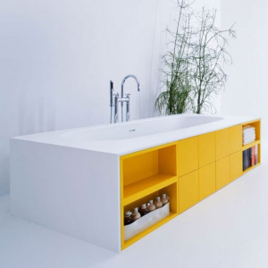 Bathtub with cabinets Arlexitalia in Tecnoril