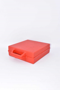 Case Per Audio Cassettes Red In Plastic