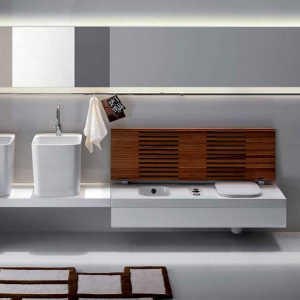 G-full Multipurpose bench with integrated toilet and bidet Hatria