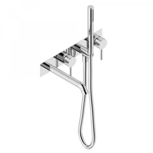 Built-in Bathtub Mixer tap set with spout and shower Lino Neve