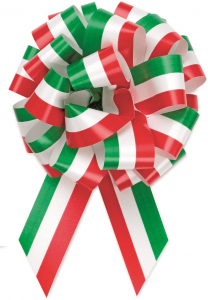 Brizzolari Fiocco Strip Tricolore bandiera Italiana 50 mm - 30 pz