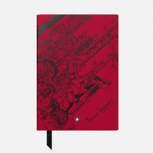 Blocco note Montblanc #146 Great Characters Enzo Ferrari, rosso, a righe