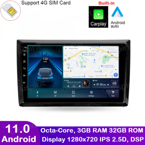 ANDROID autoradio navigatore per VW Beetle Maggiolino 2011-2019 CarPlay Android Auto GPS USB WI-FI Bluetooth 4G LTE